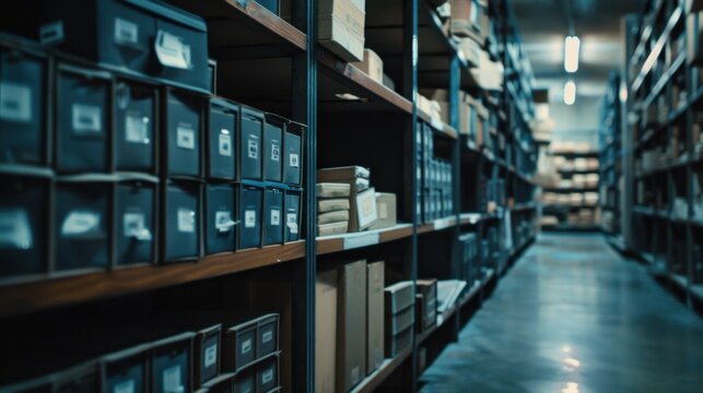 Evidence Room: This highly secure space stores evidence from cases, equipped with shelves and containers to ensure proper categorization and preservation.
