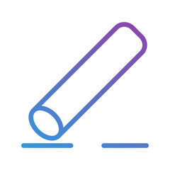 Chalk gradient icons. ideal for school, learning, and creative use. editable stroke, suitable for websites, UI and interfaces.