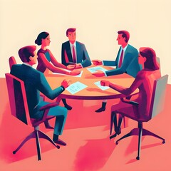 business meeting in a meeting