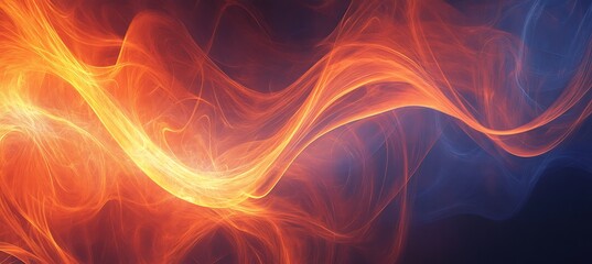 Fototapeta premium A dynamic, abstract fractal pattern with a large area for text