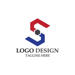 vector design elements for your company logo, letter s monogram logo. modern logo design, business corporate template. letter s icon.