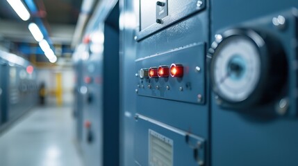 Fire Alarm Control Panel: Centrally located at the station, this system monitors alarms and issues alerts for any detected fire or emergency in the local area.
