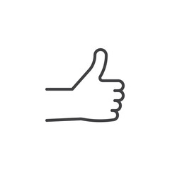 Thumbs Up line icon