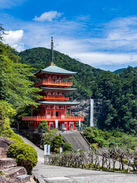 Seiganto-ji temple near Nachi Falls in Wakayama, Japan