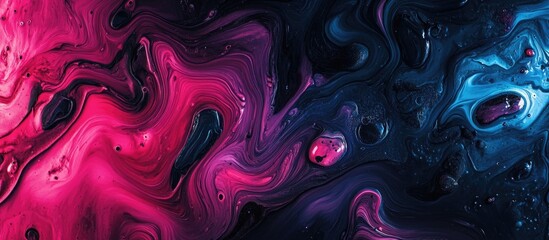 Abstract neon background with paint stroke texture on dark surface Ideal for web and game design Grunge mud art featuring macro details of hand painted canvas with surrealistic effects