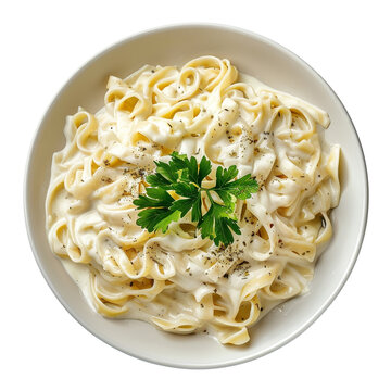 Creamy Fettuccine Alfredo with Parsley
