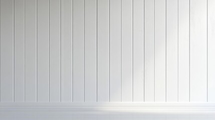 Textured White Wall Paneling In Farmhouse Vintage Style Background Ai Generated