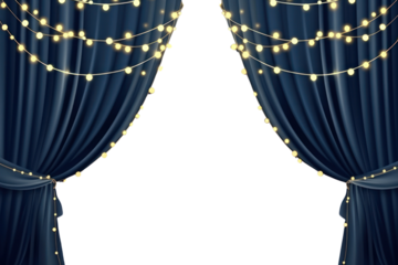 PNG Background lights curtain stage.