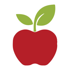 Apple Illustration vector, White background.