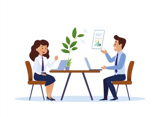 A confident entrepreneur presenting a startup pitch to a panel of investors in a modern conference room