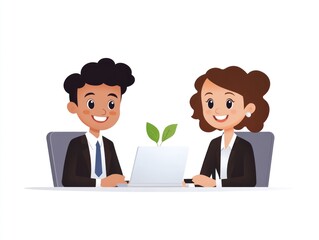 A business owner conducting a virtual meeting with partners to discuss expansion plans