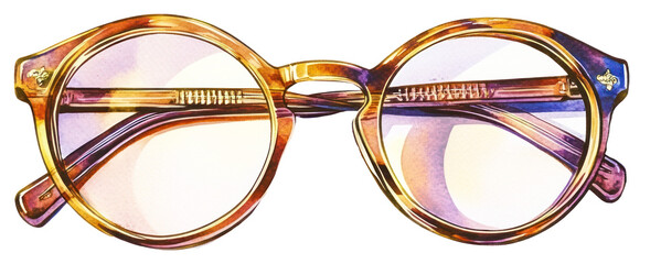 PNG Vintage round sunglasses illustration