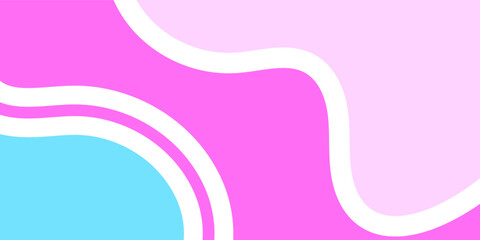 abstract pink curve wave lines stripes textures background. Simple flat minimal pattern design with copy space. abstract sky blue color with white round lines on pink background. waves lines art 
