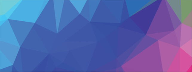 Gradient multicolor polygon pattern. Low poly design. Vector illustration
