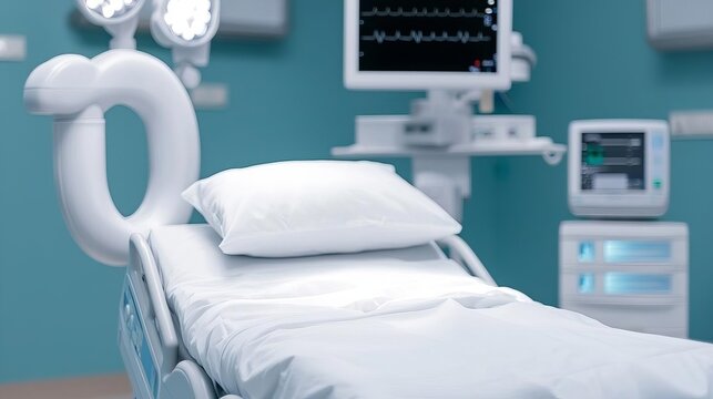 Emergency room with advanced medical technology