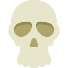 Flat Halloween Skull