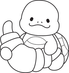 Free printable cute turtle for kindergarten.
Preschool outline printable education turtle animal.
