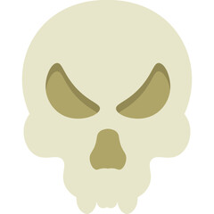 Flat Halloween Skull