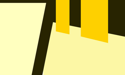 beige background. Modern Geometric Abstract Art with bold lines. Minimalist Yellow and Black Design Contemporary. Abstract Shapes Bold Geometric Pattern. Abstract Asymmetrical Composition
