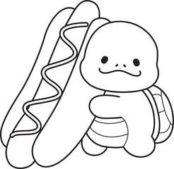 Free printable cute turtle for kindergarten.
Preschool outline printable education turtle animal.
