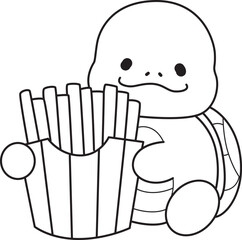 Free printable cute turtle for kindergarten.
Preschool outline printable education turtle animal.
