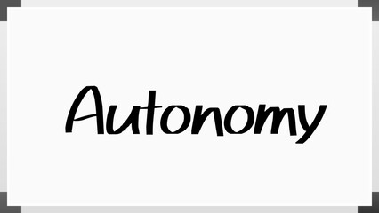 Autonomy のホワイトボード風イラスト