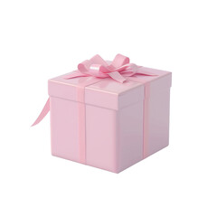 Fototapeta premium Pink Gift Box with Bow