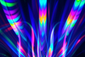 Abstract Light Refraction with Rainbow Colors.generative AI