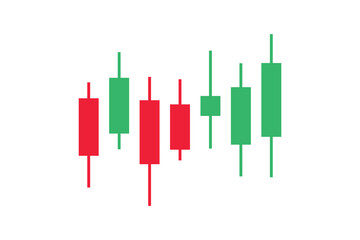 Trading candle stick pattern chart design icon. Crypto candles sign, stock and forex business investment trading analysis.