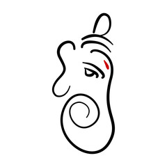 lord ganesha face for designing