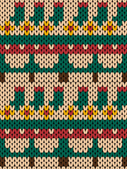 seamless pattern with christmas. Knit christmas seamless pattern. Christmas palette print. christmas wallpaper.
