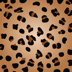 Cheetah print pattern or cheetah skin texture, animal print pattern. Vector illustration