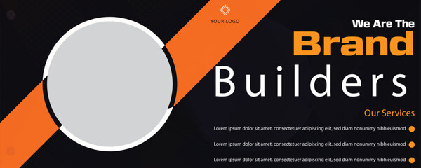  banner new design and social media poster design under construction background