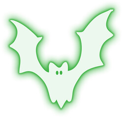 Neon Bat Halloween
