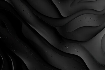 Obraz premium Abstract black background with waves. Perfect for adding a modern, sleek look to your designs.