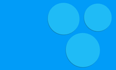 Minimalist Blue Circle banner template. blue background, paper color. Abstract Geometric Blue Design. Modern Circles shape on Dark Background. Simple and clean Circle Arrangement. Elegant Art
