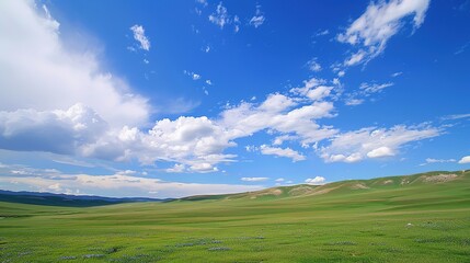 Fototapeta premium Gorgeous Natural Landscape Scenery Background: A Captivating Visual Feast. Discover the Tranquility and Beauty.