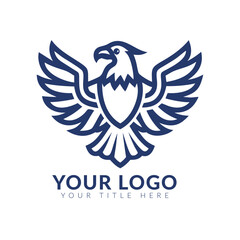 Obraz premium Eagle Bird Logo Vector Template. Business Logo Concept