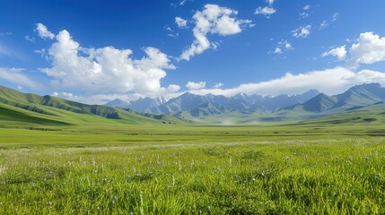 Fototapeta premium Gorgeous Natural Landscape Scenery Background: A Captivating Visual Feast. Discover the Tranquility and Beauty.