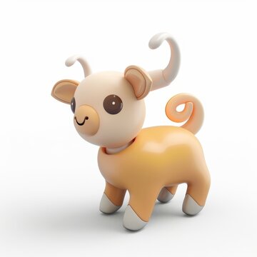 urial in 3D style on a white background
