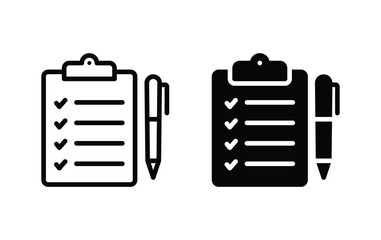 clipboard with pen icon