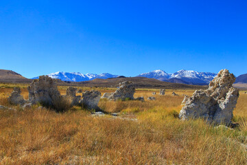 autumn in the mountains, mono lake