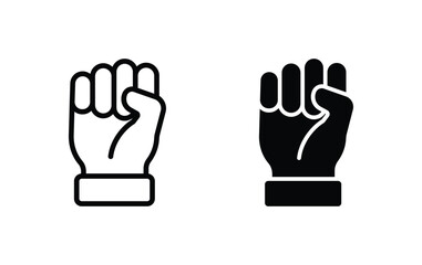 hand clenched icon