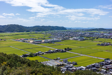 日本の岡山県瀬戸内市邑久町のとても美しい景色