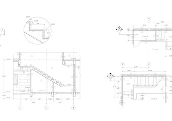 Floor plan designed building on the drawing.