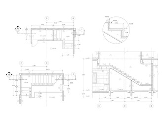 Floor plan designed building on the drawing.