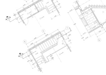Floor plan designed building on the drawing.
