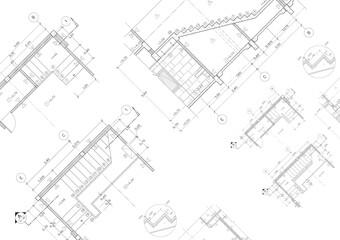 Floor plan designed building on the drawing.