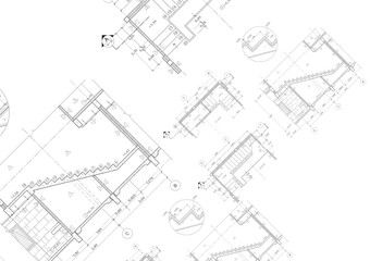 Floor plan designed building on the drawing.