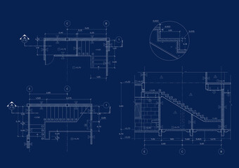 Floor plan designed building on the drawing.